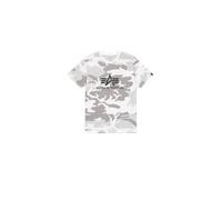 Alpha Industries Basic Big Logo Camo T-Shirt pour homme Taille M - Camouflage Blanc