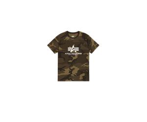 Alpha Industries Basic Big Logo Camo T-Shirt pour homme Taille XL - Camouflage Vert olive