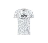 Alpha Industries Basic Big Logo Camo T-Shirt pour homme Taille XS - Blanc
