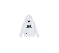 Alpha Industries Basic Big Logo Hoodie pour enfant Taille 10 - Blanc