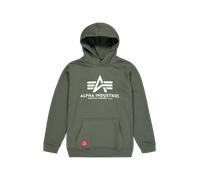 Alpha Industries Basic Big Logo Hoodie pour homme Taille 10 - Vert