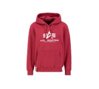 Alpha Industries Basic Big Logo Hoodie pour homme Taille 2XS - Rouge