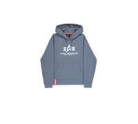 Alpha Industries Basic Big Logo Hoodie pour homme Taille 3XL - Bleu