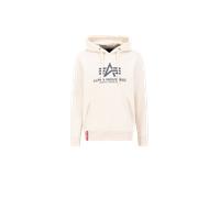 Alpha Industries Basic Big Logo Hoodie pour homme Taille L - Blanc
