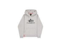 Alpha Industries Basic Big Logo Hoodie pour homme Taille L - Gris
