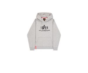 Alpha Industries Basic Big Logo Hoodie pour homme Taille L - Gris