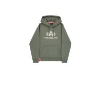 Alpha Industries Basic Big Logo Hoodie pour homme Taille L - Vert