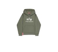 Alpha Industries Basic Big Logo Hoodie pour homme Taille S - Vert