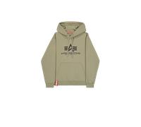 Alpha Industries Basic Big Logo Hoodie pour homme Taille S - Vert olive
