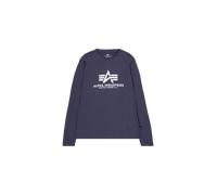 Alpha Industries Basic Big Logo Longsleeve Manches longues pour homme Taille 3XL - Bleu marine