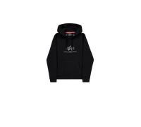 Alpha Industries Basic Big Logo Mirror Leo Hoodie pour femme Taille M - Noir