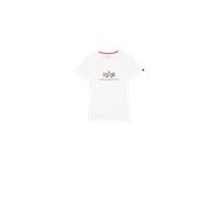 Alpha Industries Basic Big Logo Mirror Leo T-Shirt pour femme Taille M - Blanc