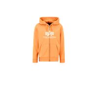 Alpha Industries Basic Big Logo PP Zip Hoodie pour homme Taille S - Orange