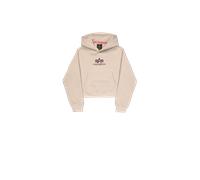 Alpha Industries Basic Big Logo Puff Print Hoodie pour femme Taille M - Beige