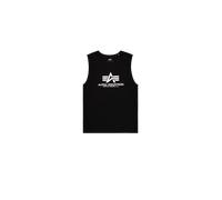 Alpha Industries Basic Big Logo Puff Print Tank Débardeur pour homme Taille L - Noir