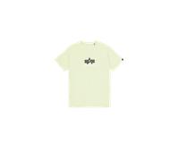 Alpha Industries Basic Big Logo Rubber T-Shirt pour homme Taille 2XL - Vert menthe