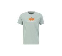 Alpha Industries Basic Big Logo Rubber T-Shirt pour homme Taille 2XL - Vert menthe