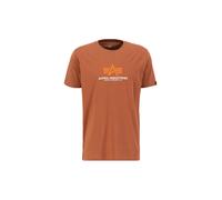 Alpha Industries Basic Big Logo Rubber T-Shirt pour homme Taille 3XL - Marron