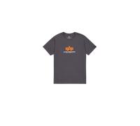 Alpha Industries Basic Big Logo Rubber T-Shirt pour homme Taille L - Gris