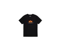 Alpha Industries Basic Big Logo Rubber T-Shirt pour homme Taille S - Noir