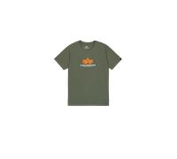 Alpha Industries Basic Big Logo Rubber T-Shirt pour homme Taille S - Vert