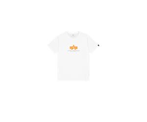 Alpha Industries Basic Big Logo Rubber T-Shirt pour homme Taille XL - Blanc