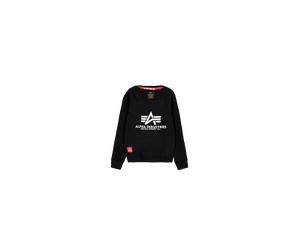 Alpha Industries Basic Big Logo Sweatshirt pour femme Taille 10 - Noir
