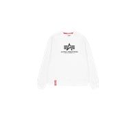 Alpha Industries Basic Big Logo Sweatshirt pour homme Taille L - Blanc