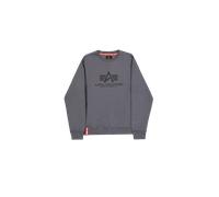 Alpha Industries Basic Big Logo Sweatshirt pour homme Taille S - Gris foncé/Noir