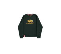 Alpha Industries Basic Big Logo Sweatshirt pour homme Taille S - Vert pétrole