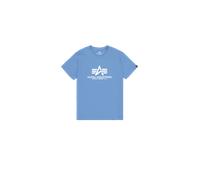 ALPHA INDUSTRIES T-Shirt bleu clair / blanc, Taille L