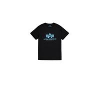 Alpha Industries Basic Big Logo T-Shirt pour homme Taille L - Bleu/Noir