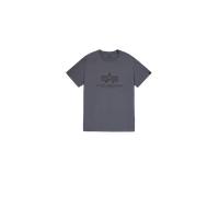 Alpha Industries Basic Big Logo T-Shirt pour homme Taille L - Gris foncé/Noir