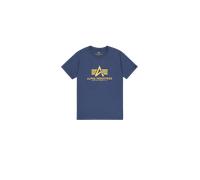 Alpha Industries Basic Big Logo T-Shirt pour homme Taille M - Bleu marine