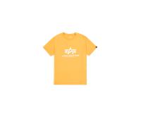 Alpha Industries Basic Big Logo T-Shirt pour homme Taille M - Orange