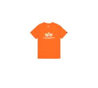 Alpha Industries Basic Big Logo T-Shirt pour homme Taille M - Orange