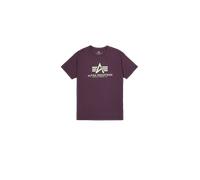Alpha Industries Basic Big Logo T-Shirt pour homme Taille M - Prune