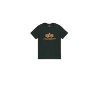 Alpha Industries Basic Big Logo T-Shirt pour homme Taille M - Vert pétrole