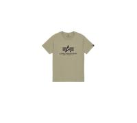 Alpha Industries Basic Big Logo T-Shirt pour homme Taille XS - Vert olive
