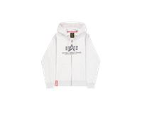 Alpha Industries Basic Big Logo Zip Hoodie pour homme Taille M - Gris
