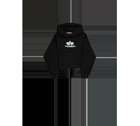 Alpha Industries Basic Big Logo Puff Print Loose Hoodie pour femme Taille XL - Noir