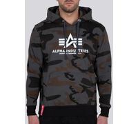 Alpha Industries Basic Camo Capuche, noir/camouflage, Taille S