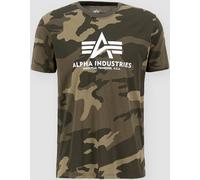 Alpha Industries Basic Camo T-Shirt, vert, taille XS pour homme