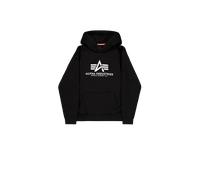 Alpha Industries Basic Carbon Hoodie pour homme Taille L - argent noir