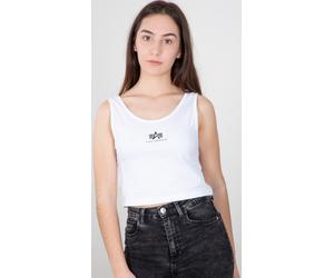 Alpha Industries Basic Crop SL Débardeur dames, blanc, taille XS pour femmes