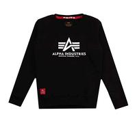 Alpha Industries Basic Big Logo Sweatshirt pour homme Taille 16 - Noir