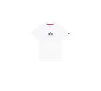 Alpha Industries Basic Mid Logo T-Shirt pour homme Taille 2XL - Blanc