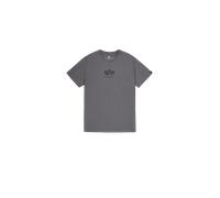 Alpha Industries Basic Mid Logo T-Shirt pour homme Taille XS - Gris foncé/Noir