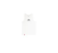 Alpha Industries Basic Mid Logo Tank Débardeur pour homme Taille 3XL - Blanc