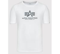 Alpha Industries Basic Reflective Print T-Shirt, blanc, taille S pour homme